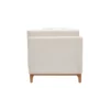 lounge sofa Beige upholstered teak wood in 2-seater, 3-seater, and 4-seater options