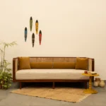 Lounge Rattan Sofa | Upholstered Diwan for living rooms
