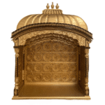 Palki Sahib in Golden Finish – Large Sikh Prayer Palki