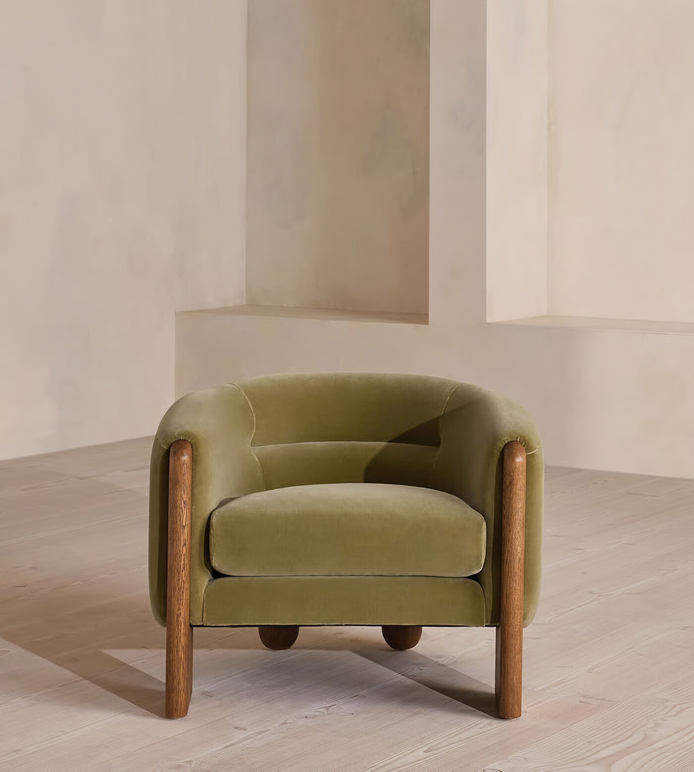 Armchair with Hugging Silhouette | Modern Upholstered Accent Chair for Living Room Armchair with Hugging Silhouette | Modern Upholstered Accent Chair for Living Room