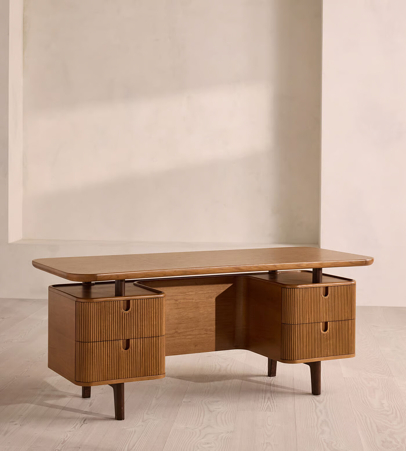 Solid wood study table with 4 drawers in teak wood brown finish Solid wood study table with 4 drawers in teak wood brown finish