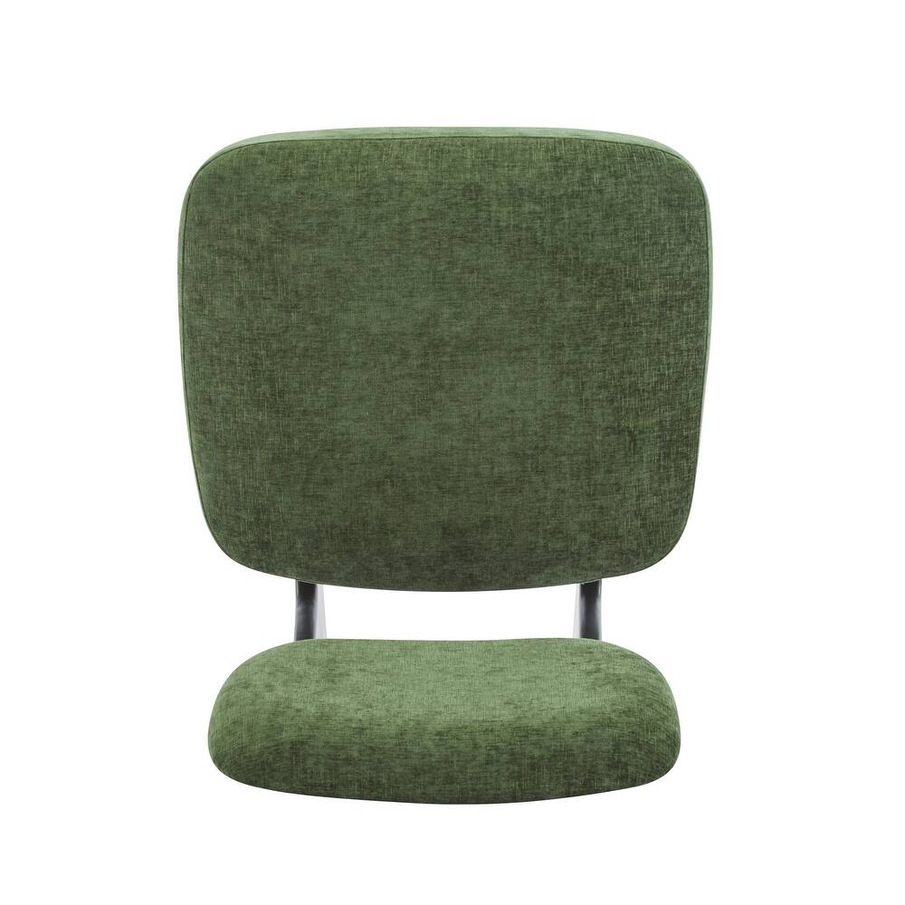 Lounge Chair Set of 2 in Teak Wood and Polyester Upholstery