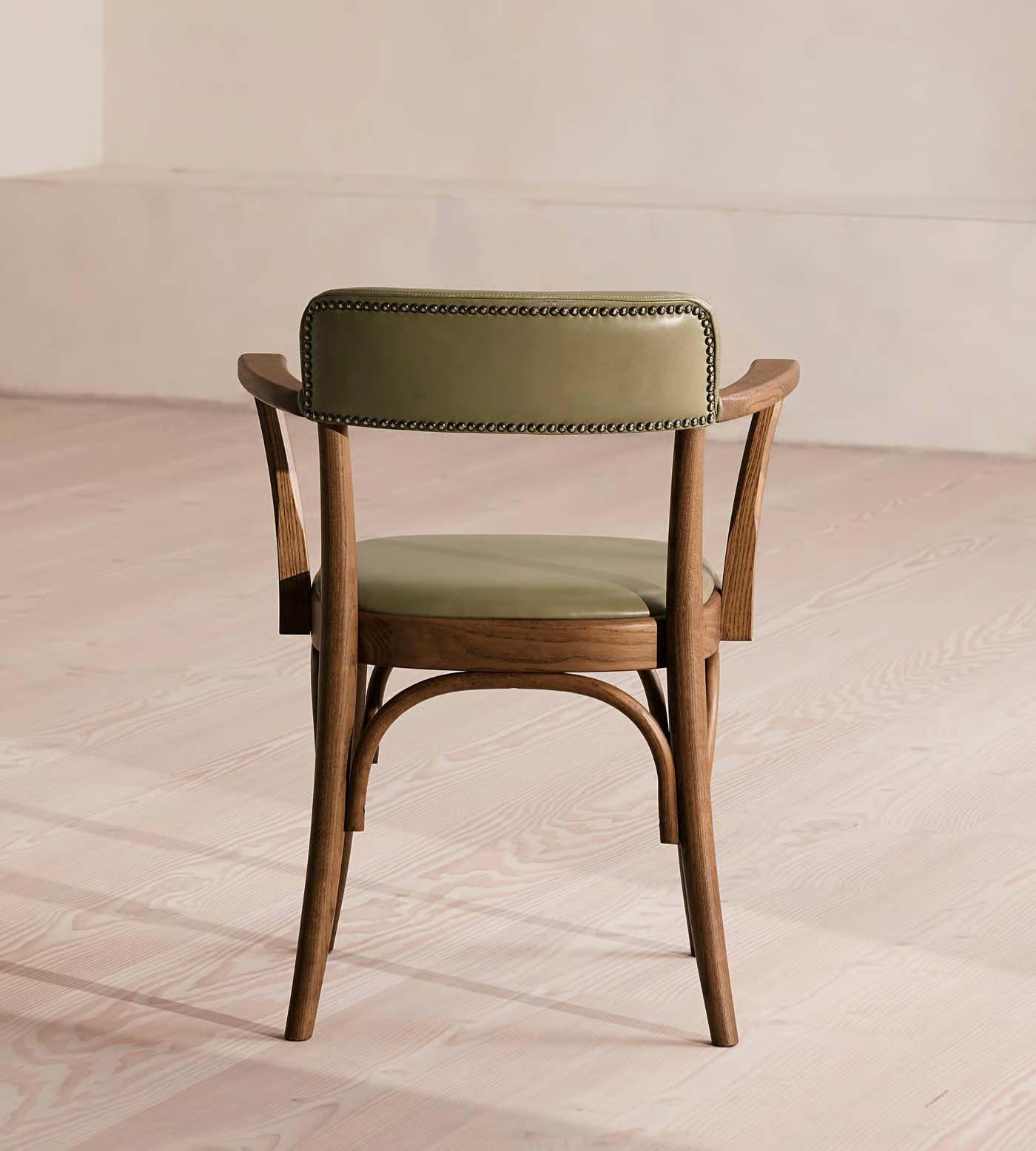 Leather dining chair with teak wood frame for bars and resorts Leather dining chair with teak wood frame for bars and resorts