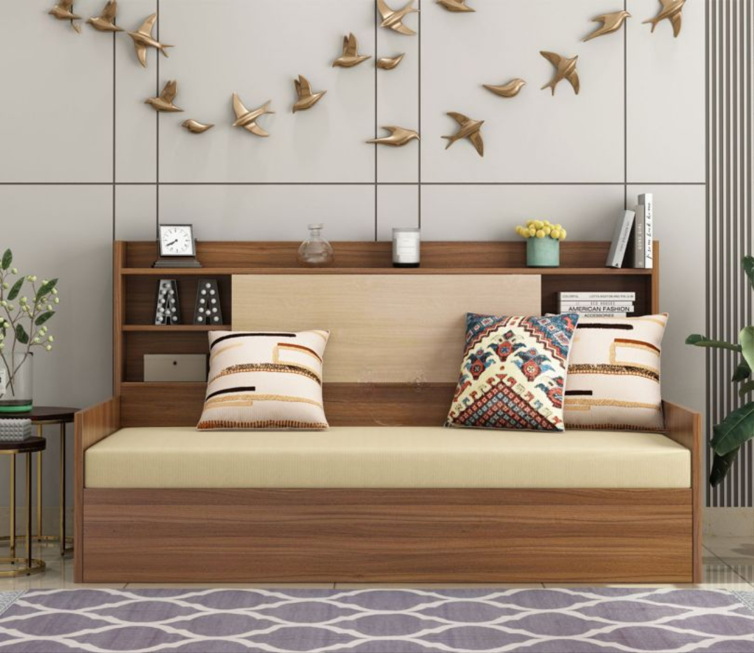 Sofa Cum Bed with box storage engineered wood convertible sofa bed