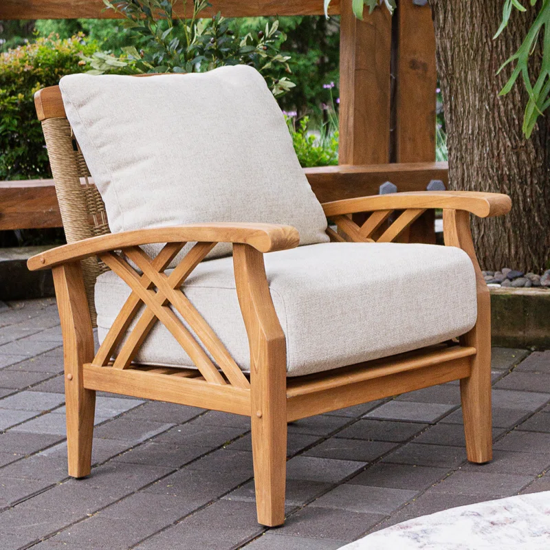 5 person teak outdoor seating group with cushions and solid wood frame 5 person teak outdoor seating group with cushions and solid wood frame