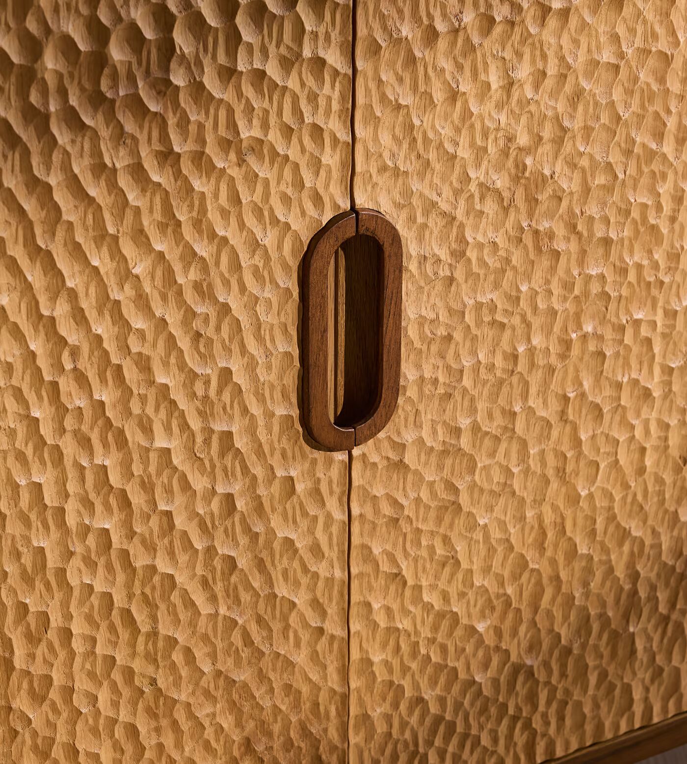 Wooden Sideboard in solid teak wood natural brown finish Wooden Sideboard in solid teak wood natural brown finish