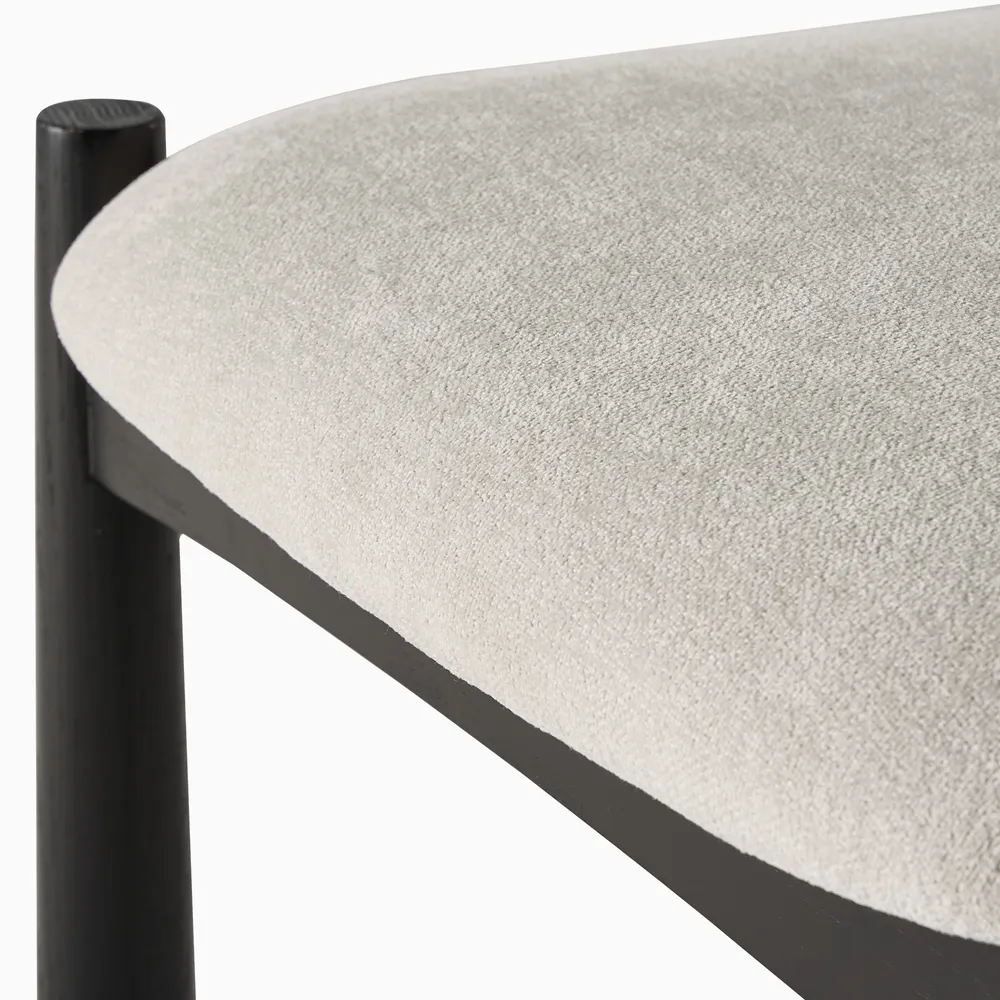 Rhea dining chair in teak wood with natural finish