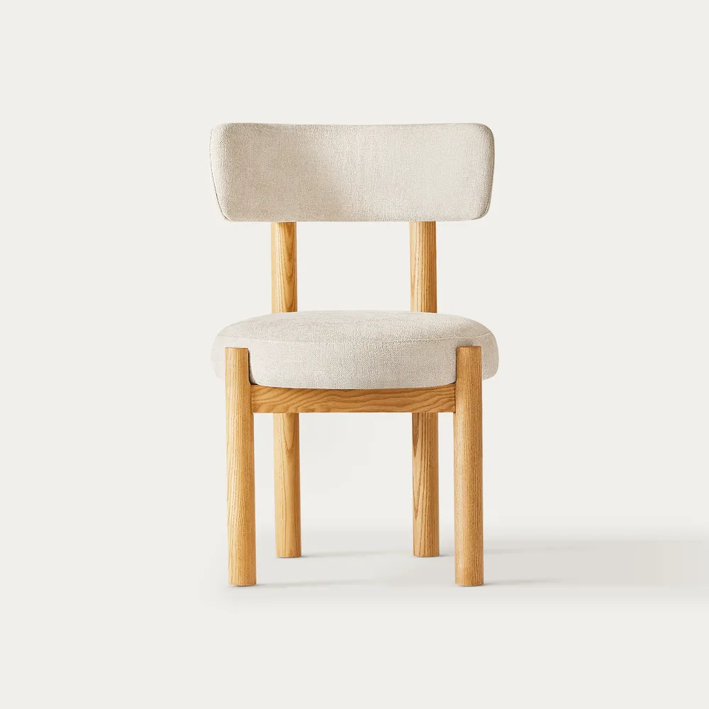 Oatley dining chair in teak wood with natural finish