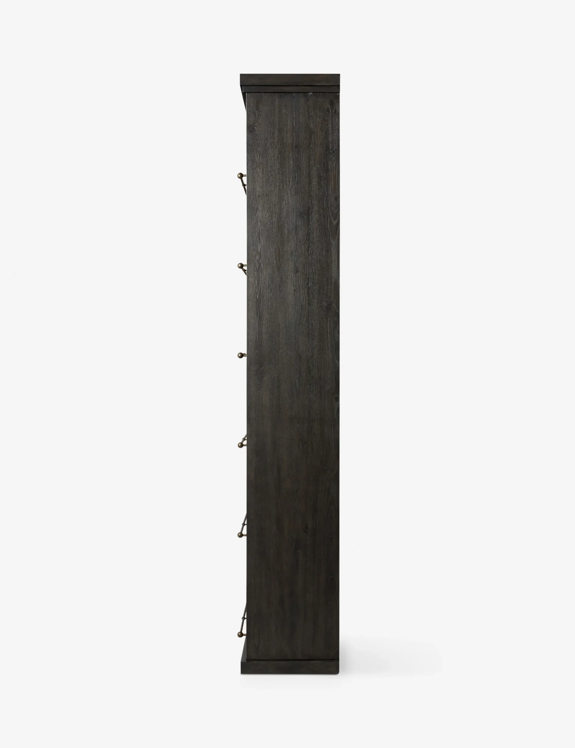 Oracle bookshelf in teak wood with natural brown finish