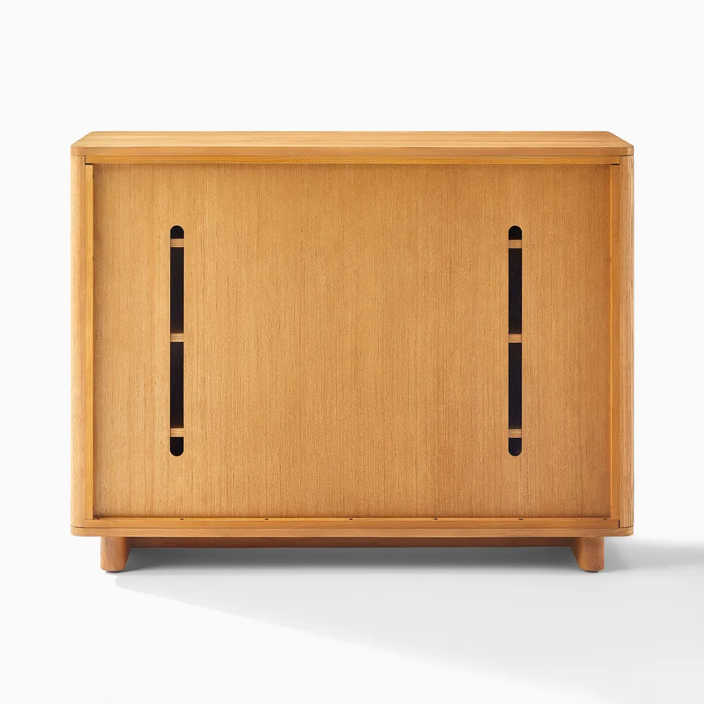 Wooden shoe storage in teak wood with upholstered top