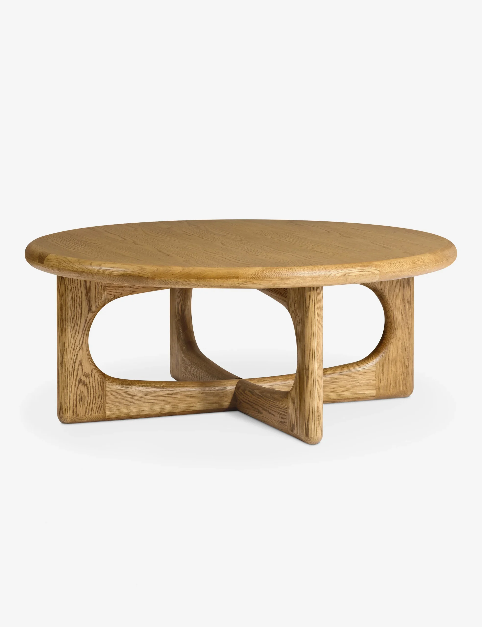 Solstice coffee table in teak wood with natural finish
