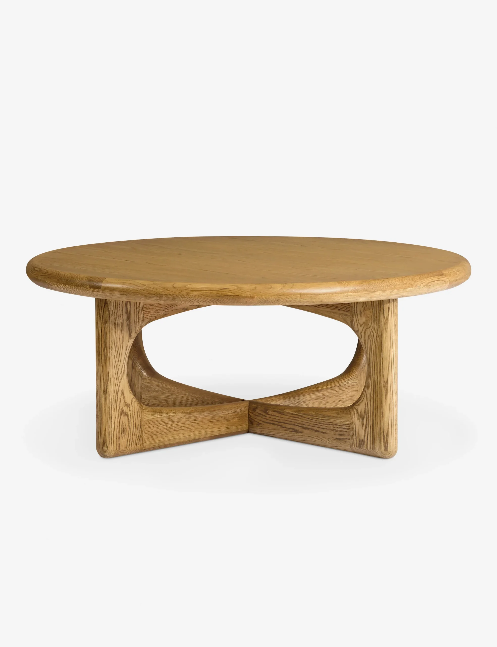 Solstice coffee table in teak wood with natural finish