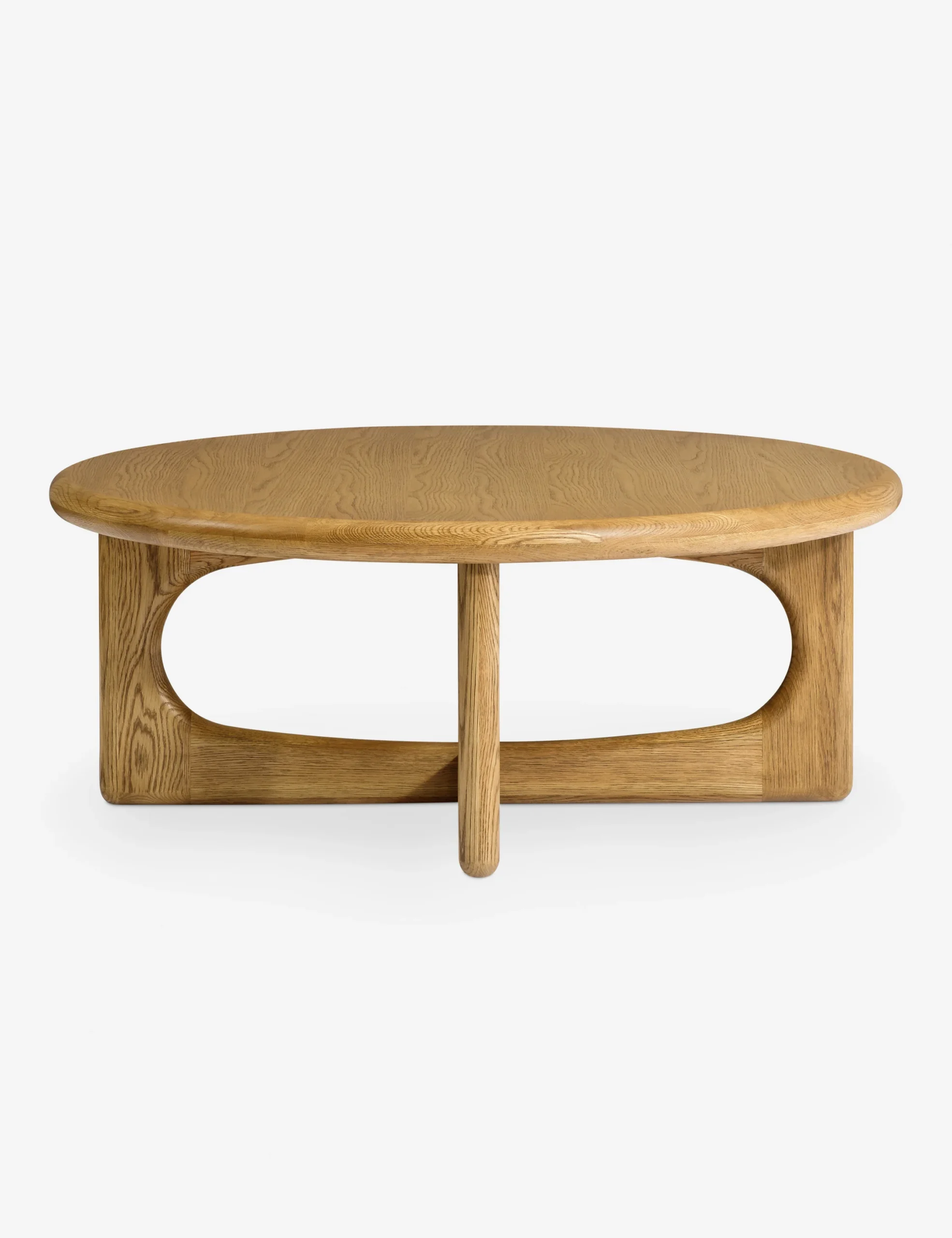 Solstice coffee table in teak wood with natural finish
