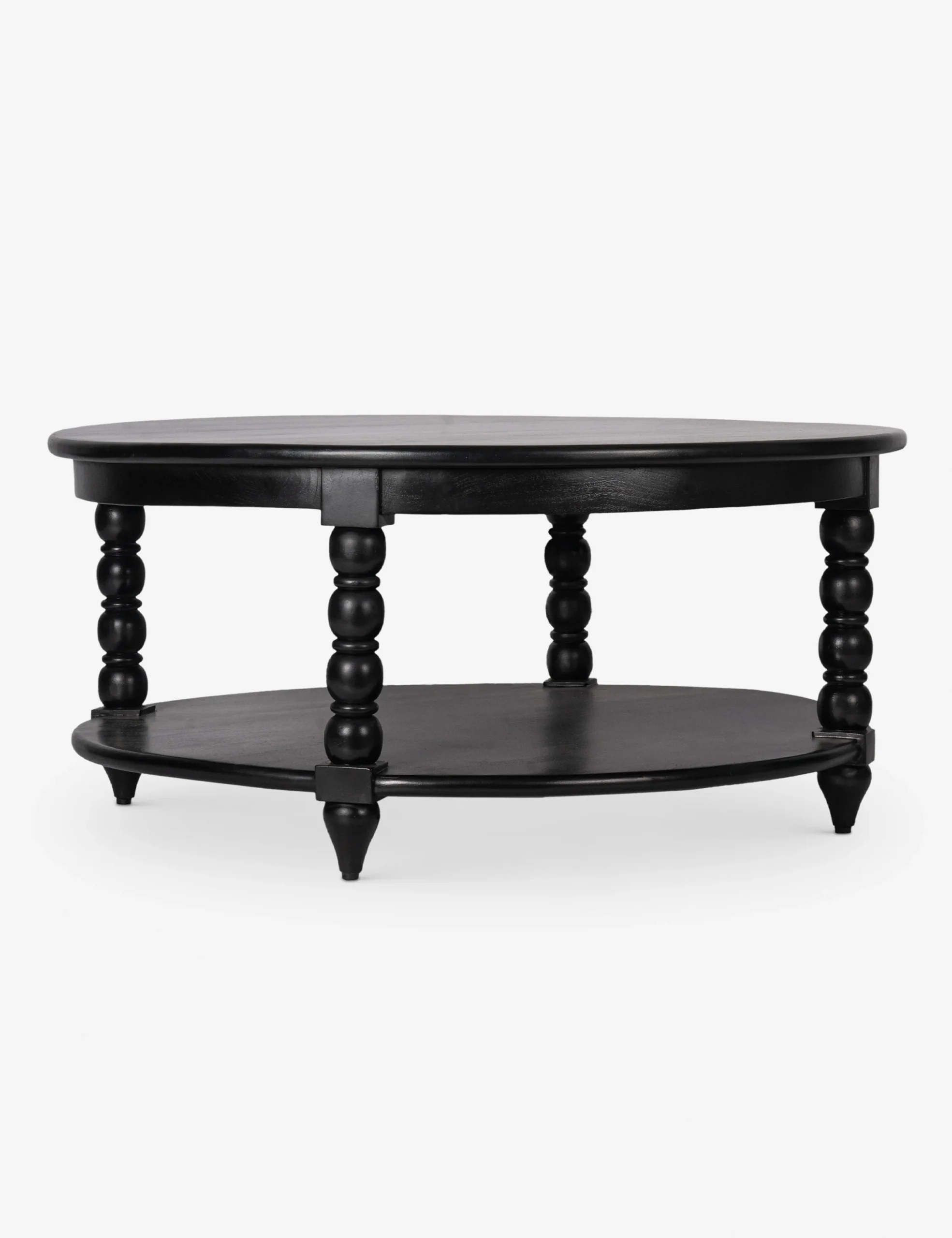 Alder coffee table in teak wood with natural brown finish