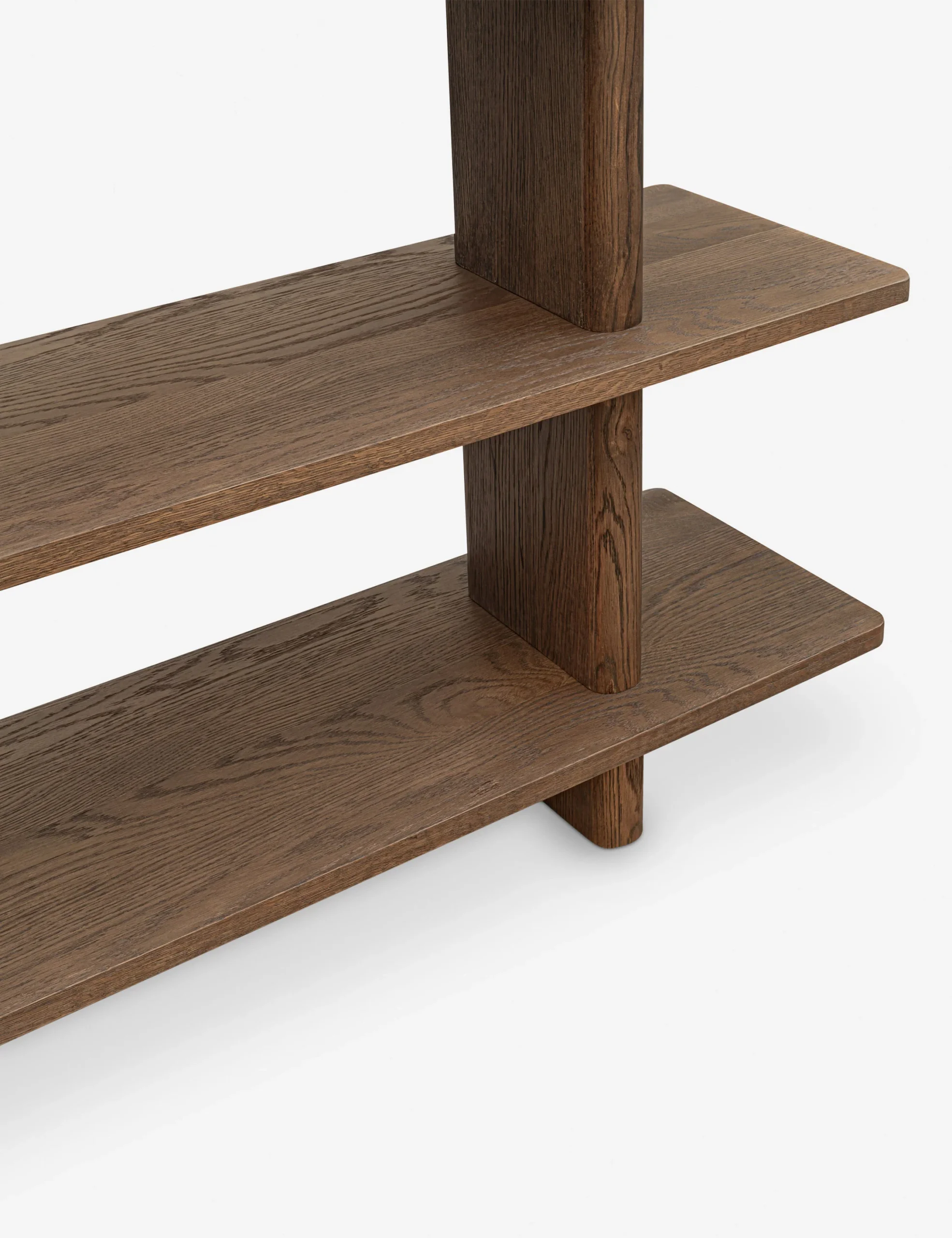 Sylvan bookshelf in teak wood with natural brown finish