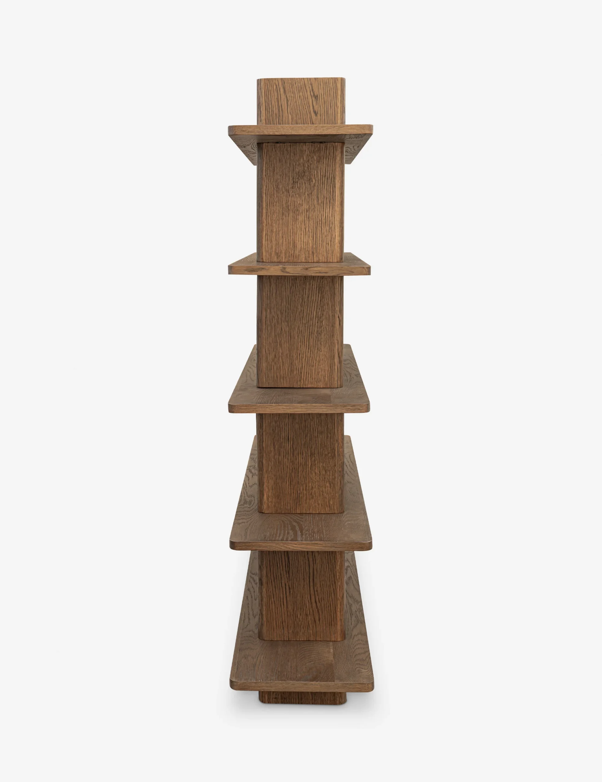 Sylvan bookshelf in teak wood with natural brown finish