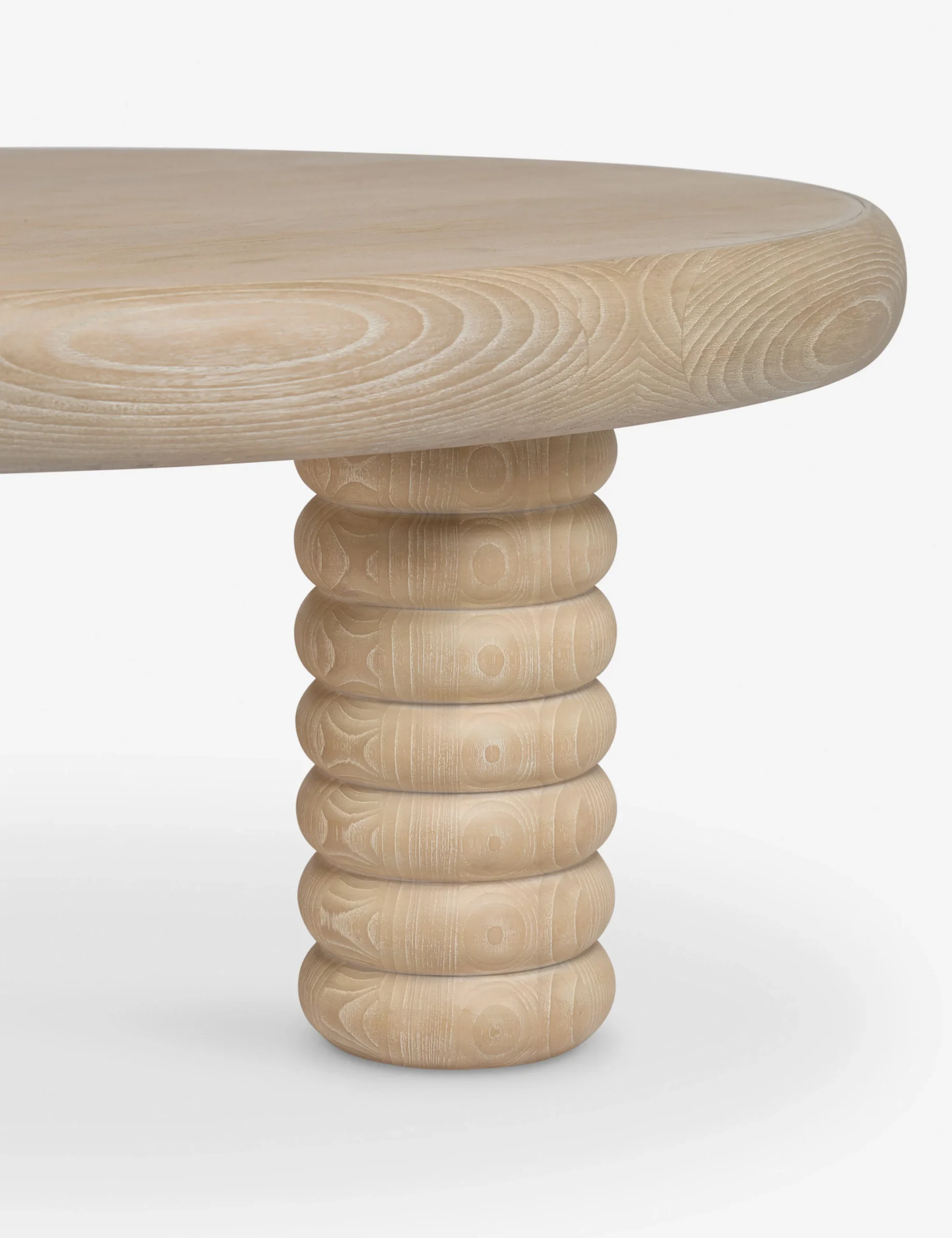 Amber coffee table in teak wood with natural finish