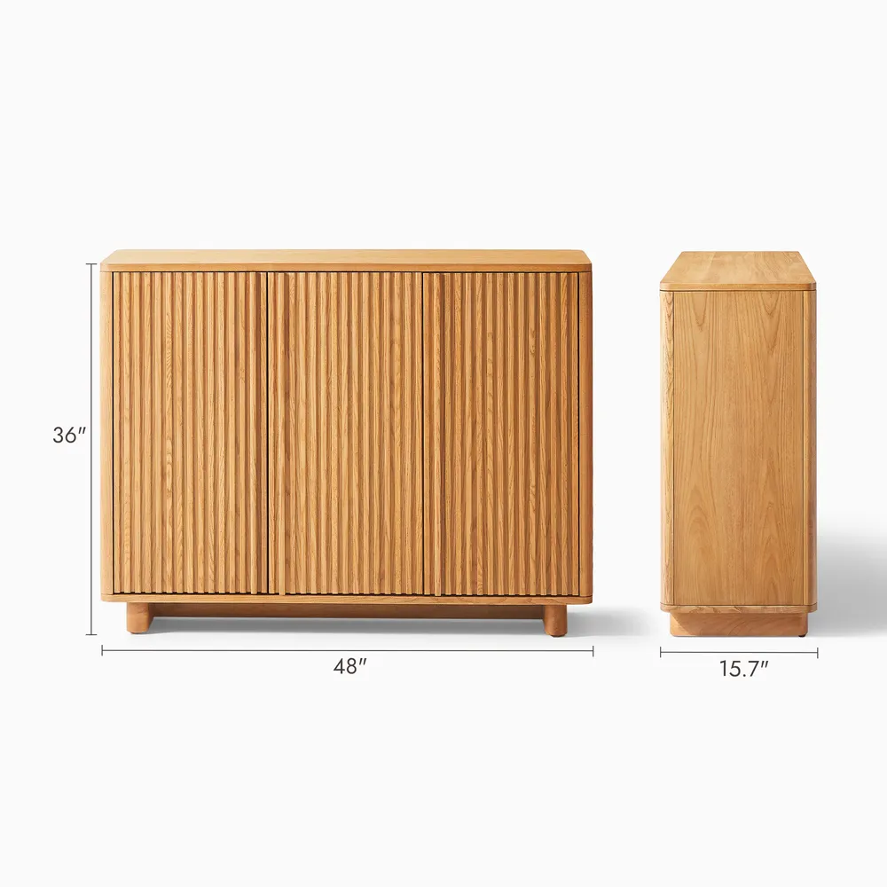 Wooden shoe storage in teak wood with upholstered top