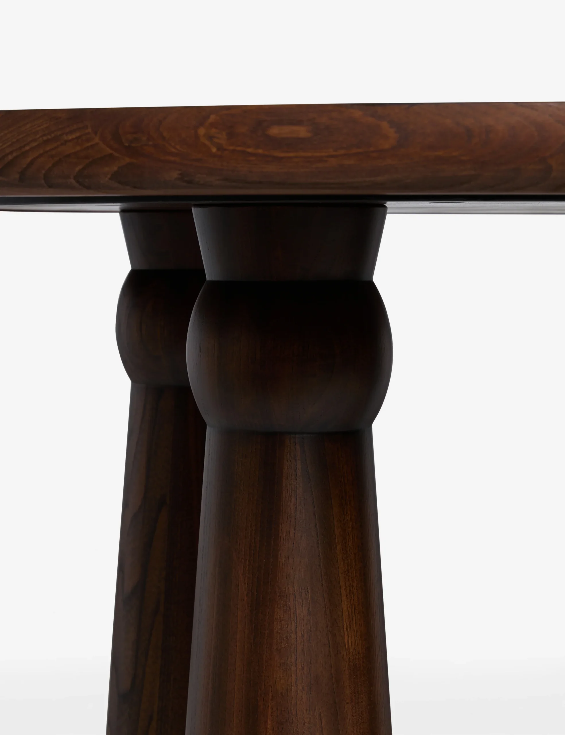 Oren dining set in teak wood with natural brown finish