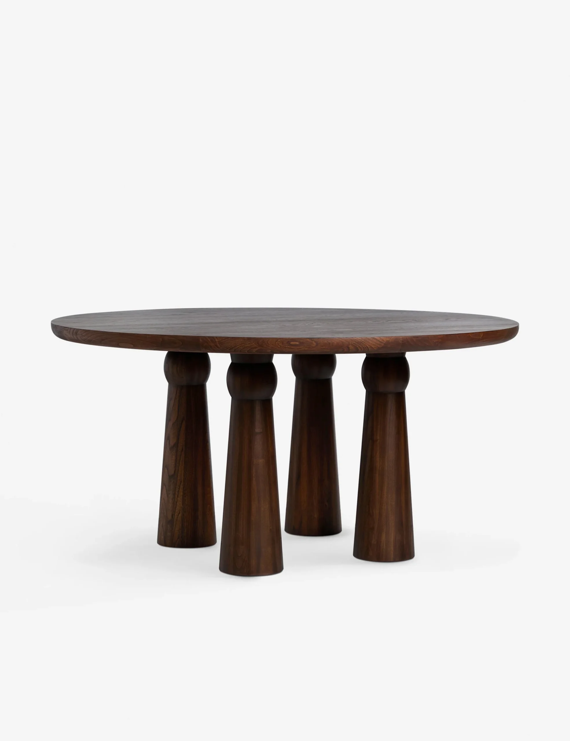 Oren dining set in teak wood with natural brown finish
