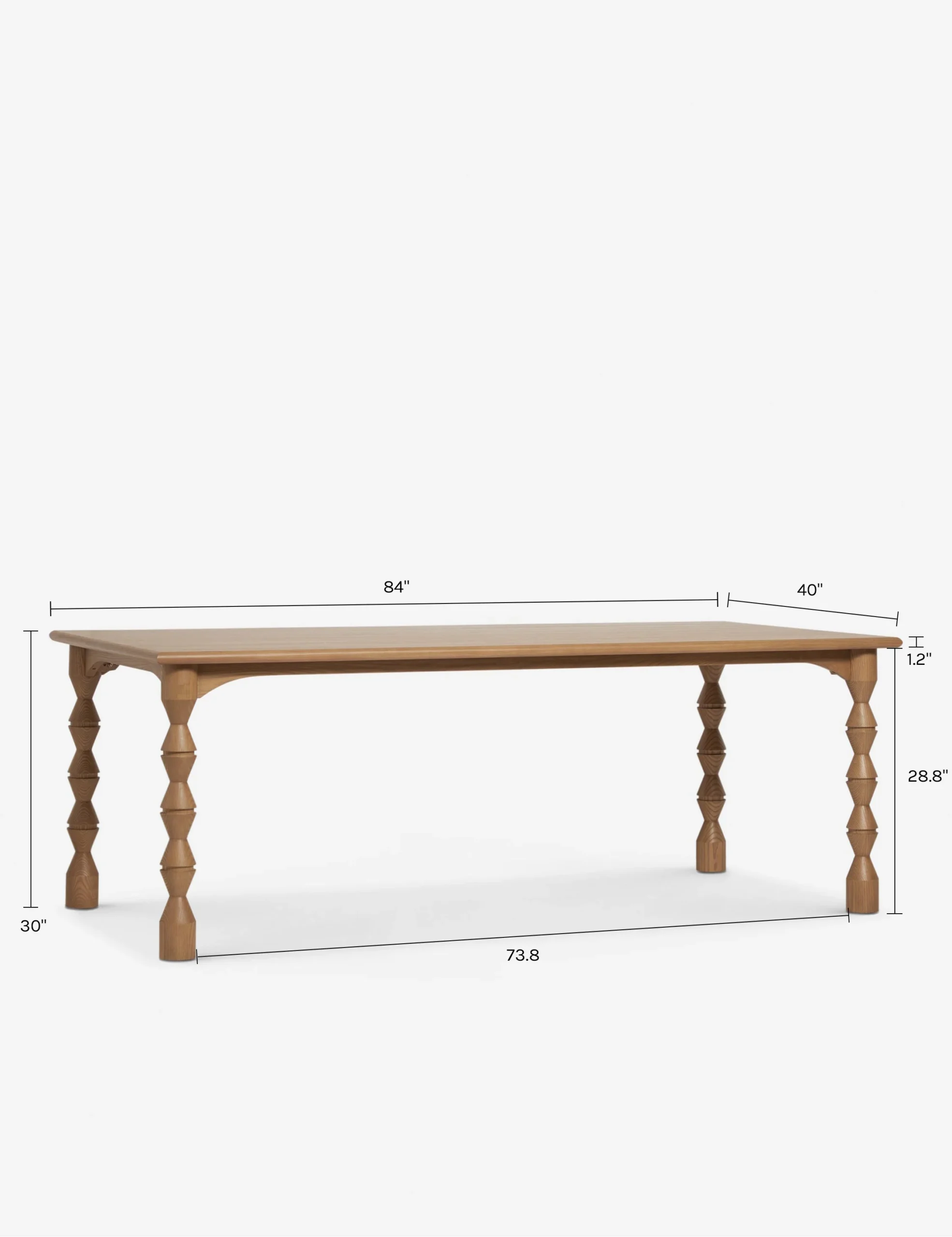 Rova dining set in teak wood with black finish