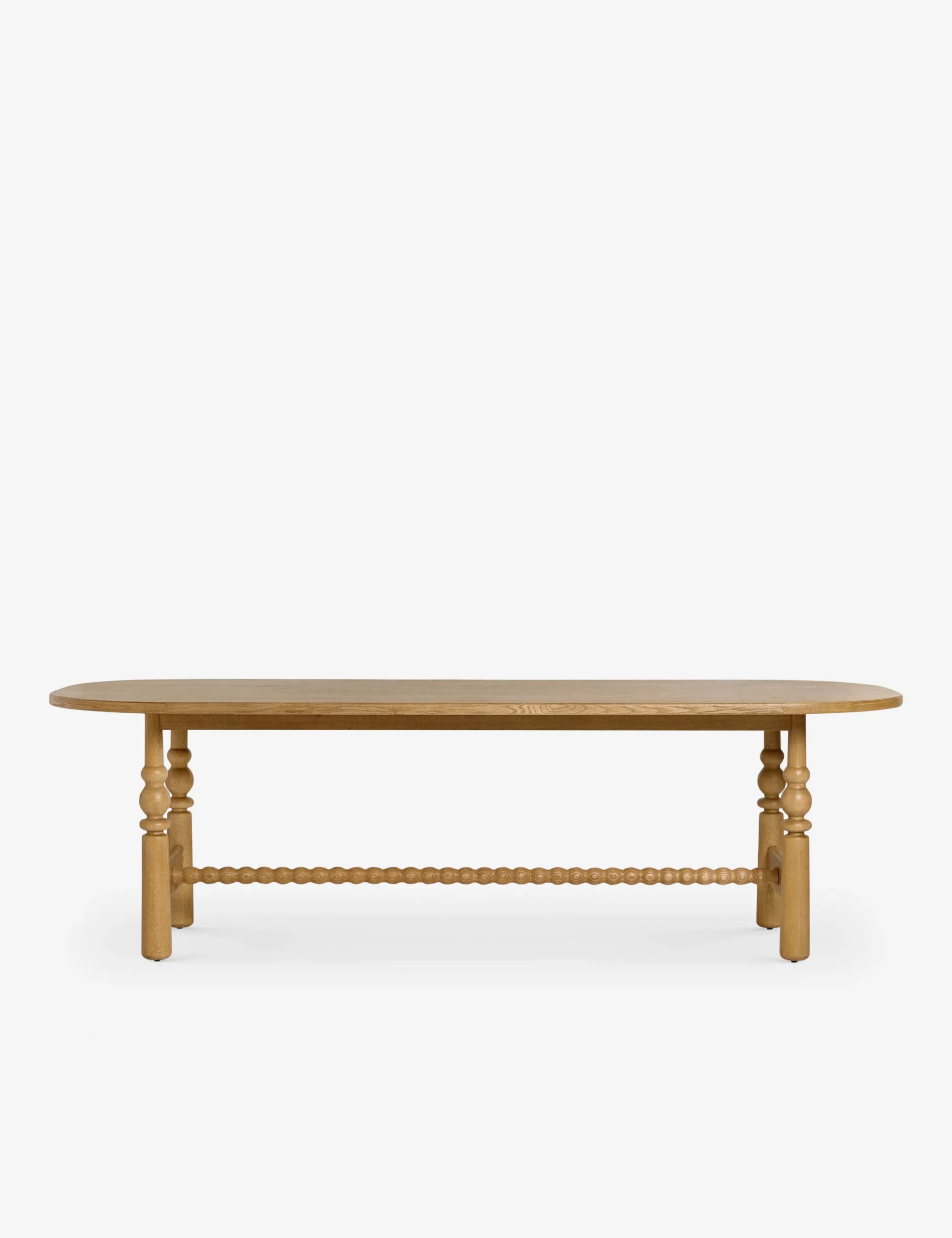 Vano dining set in teak wood with natural finish