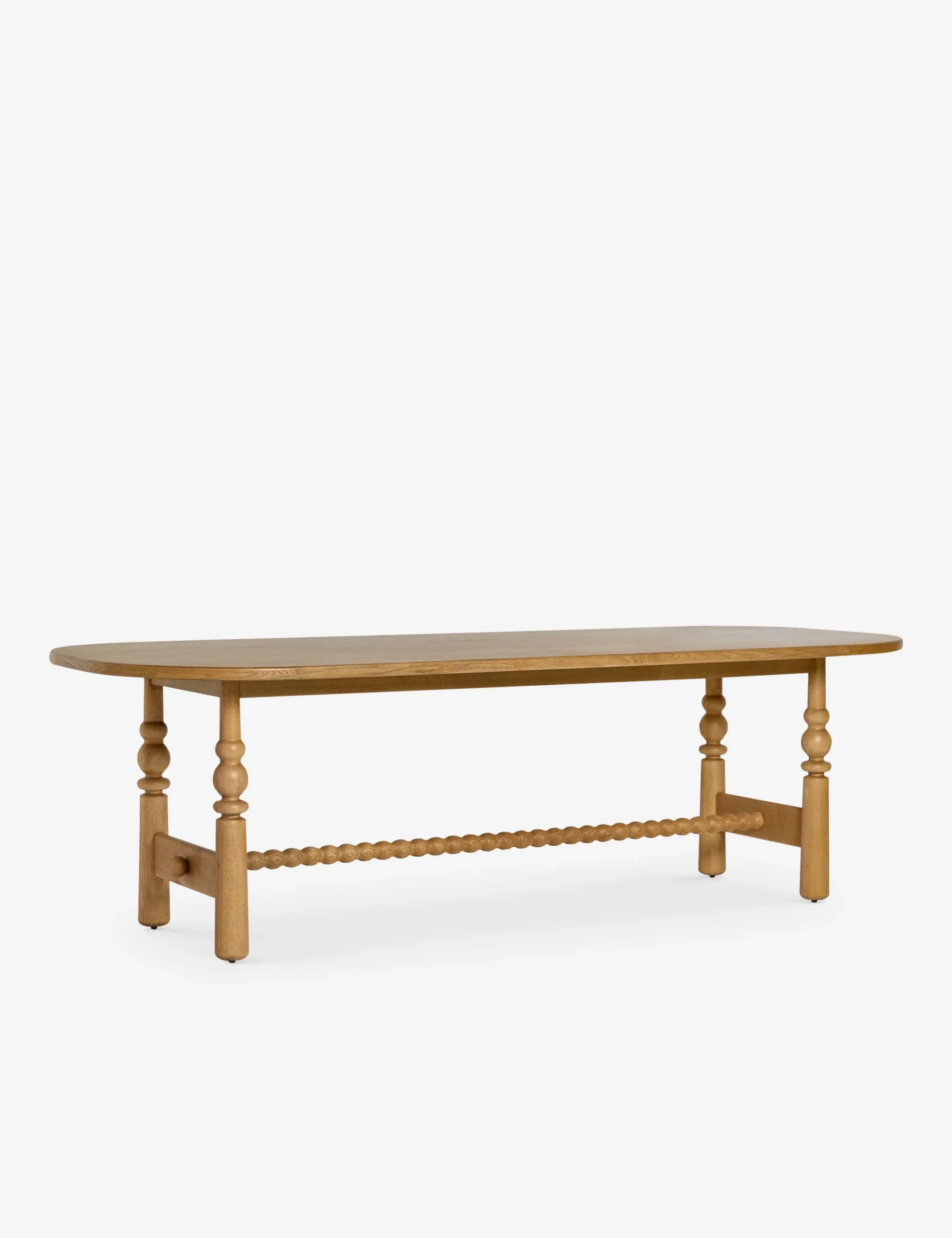 Vano dining set in teak wood with natural finish