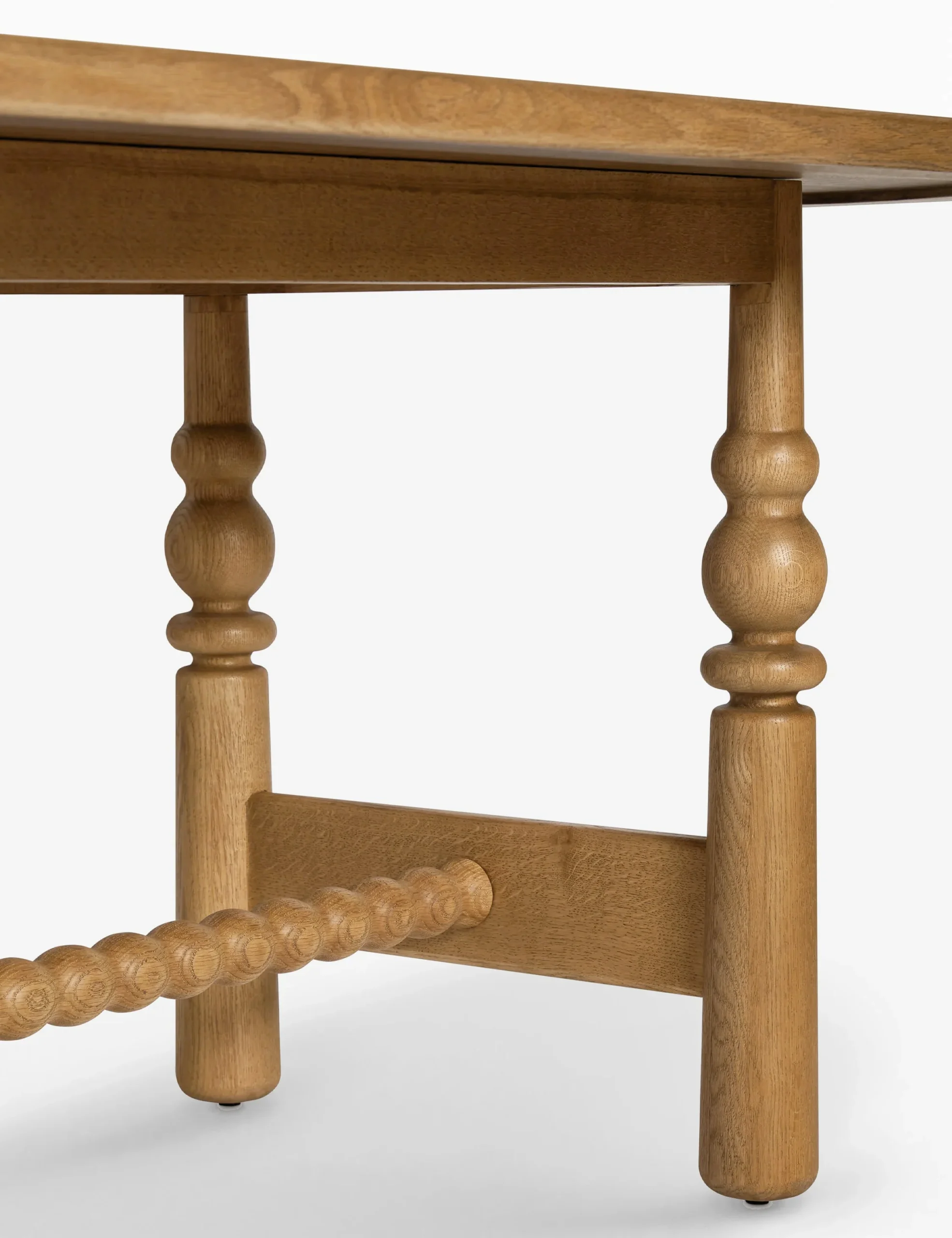 Vano dining set in teak wood with natural finish