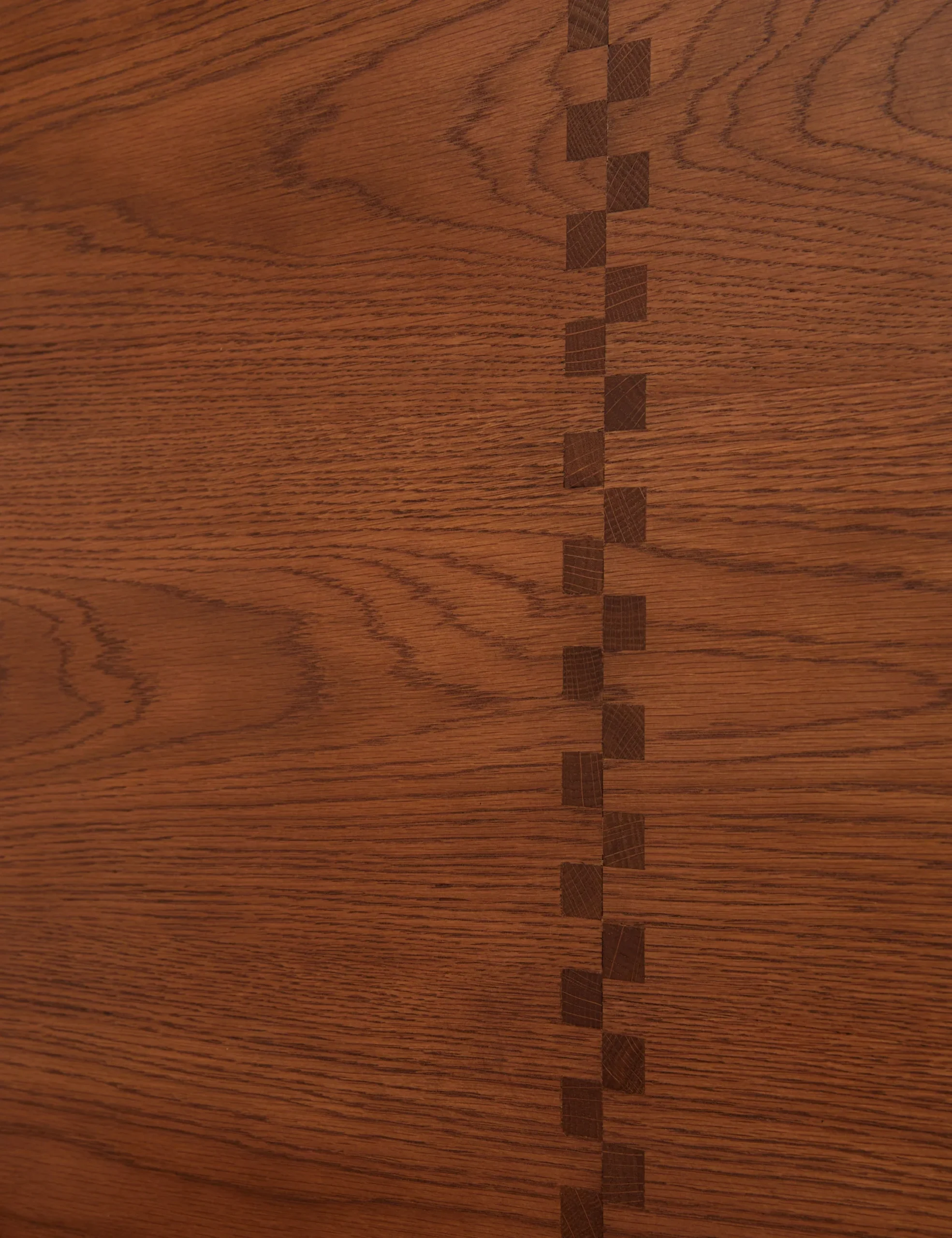 Wooden Orin bed in teak wood with natural brown finish