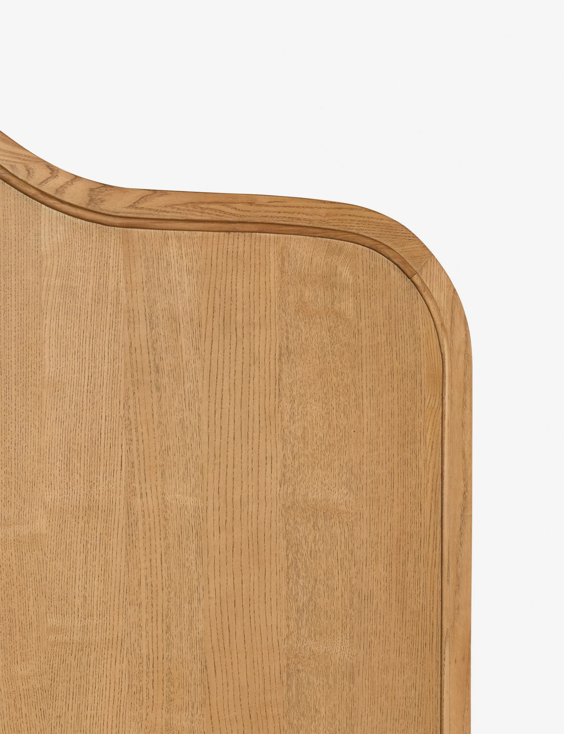Maple wooden bed in teak wood with natural brown finish