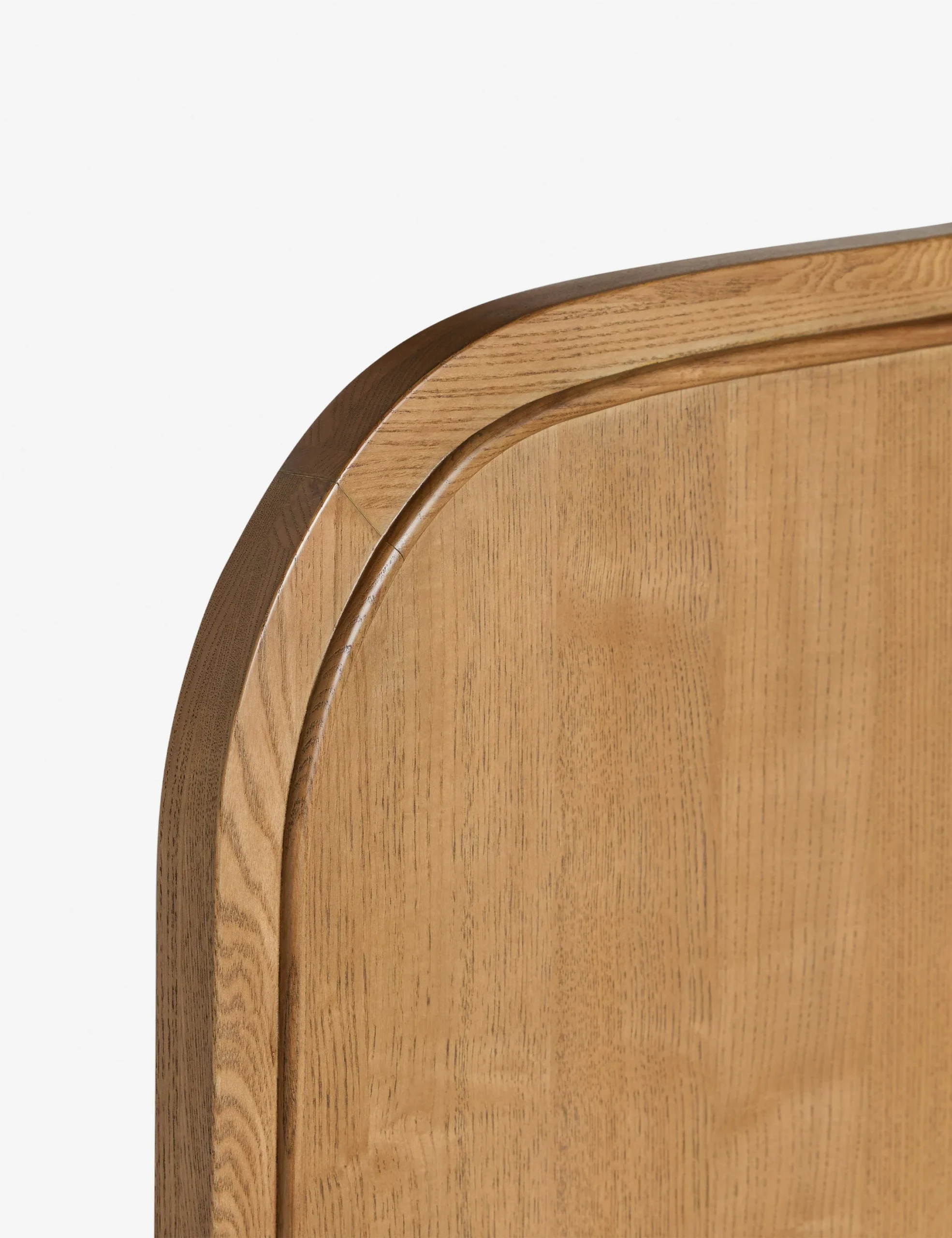 Maple wooden bed in teak wood with natural brown finish