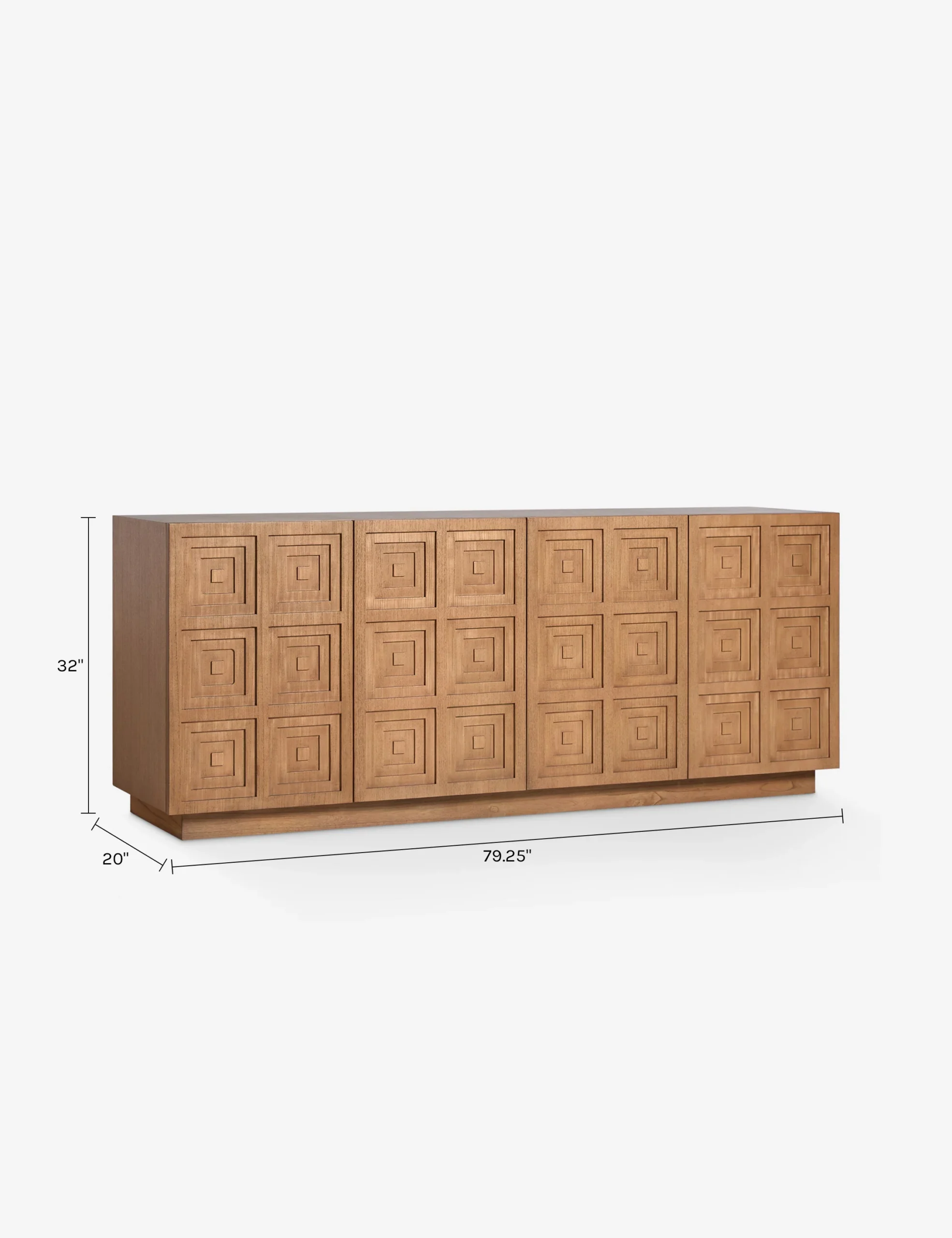 Liora TV Unit in natural teak wood finish Liora TV Unit in natural teak wood finish
