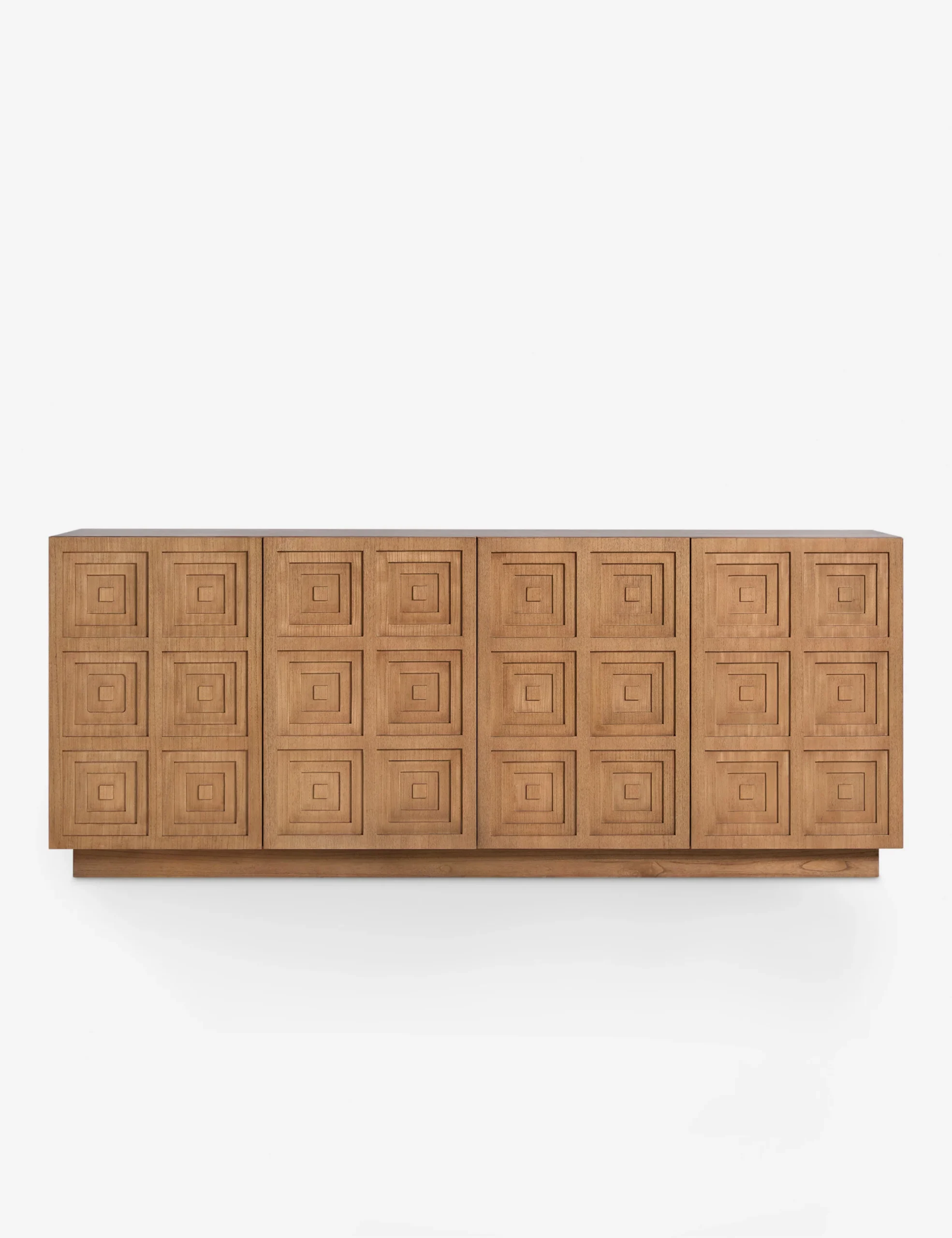 Liora TV Unit in natural teak wood finish Liora TV Unit in natural teak wood finish