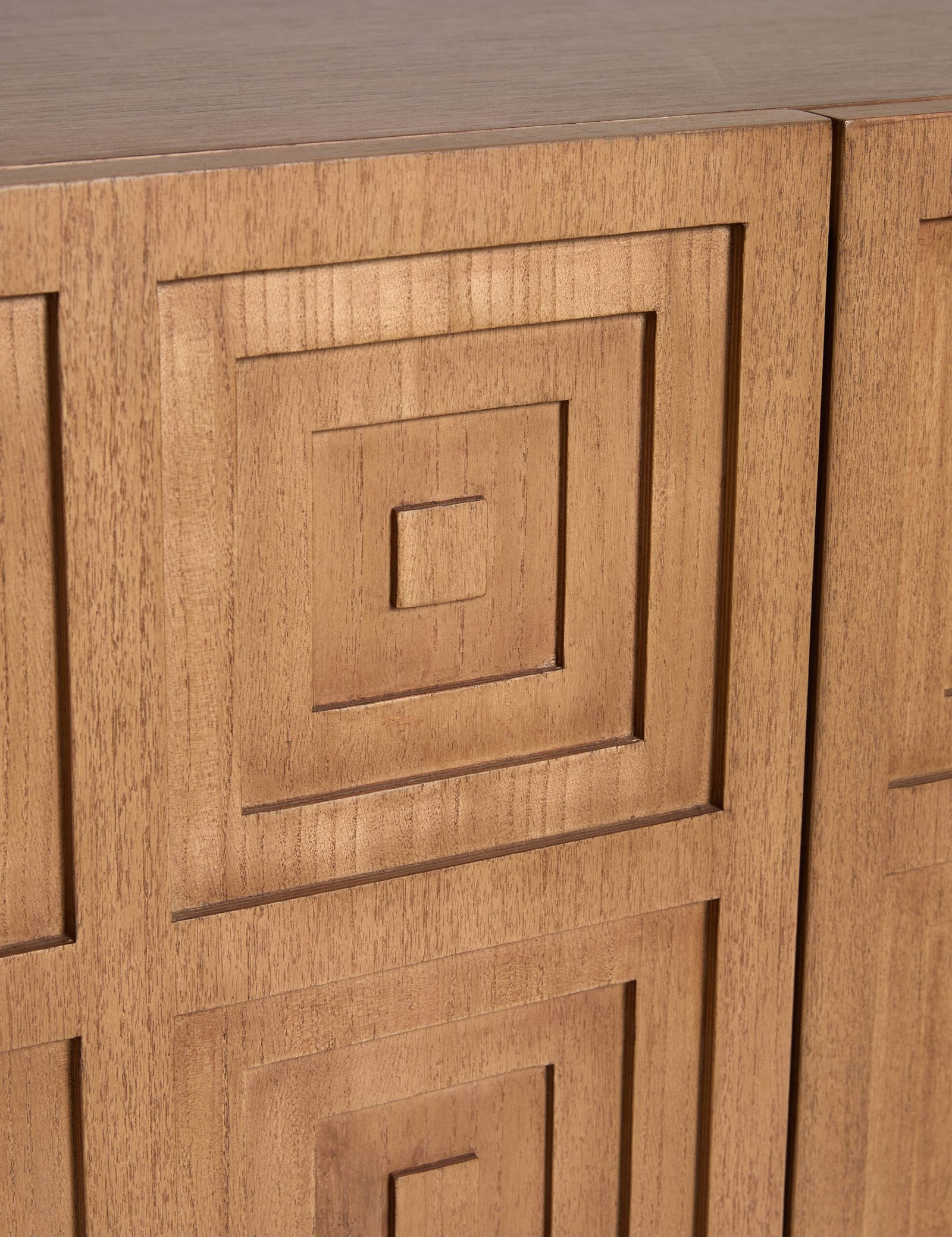Liora TV Unit in natural teak wood finish Liora TV Unit in natural teak wood finish