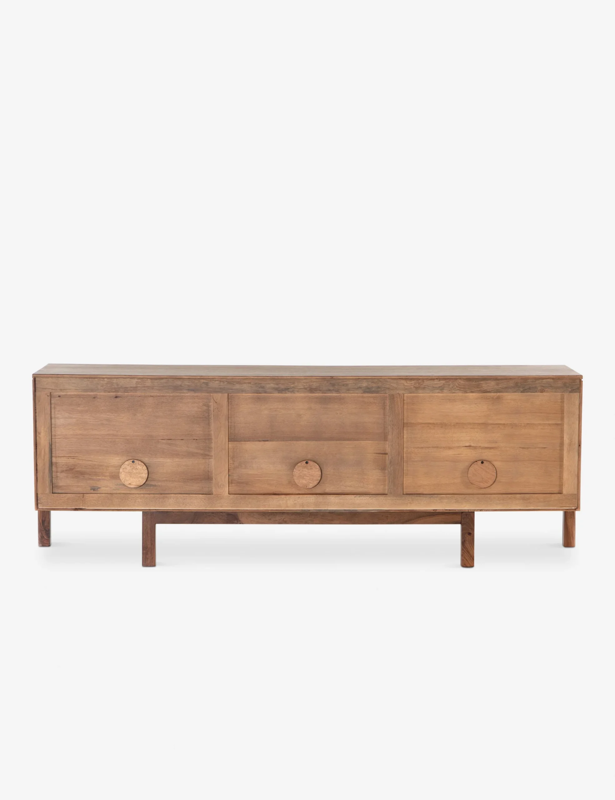 Elan TV Unit in natural teak wood finish