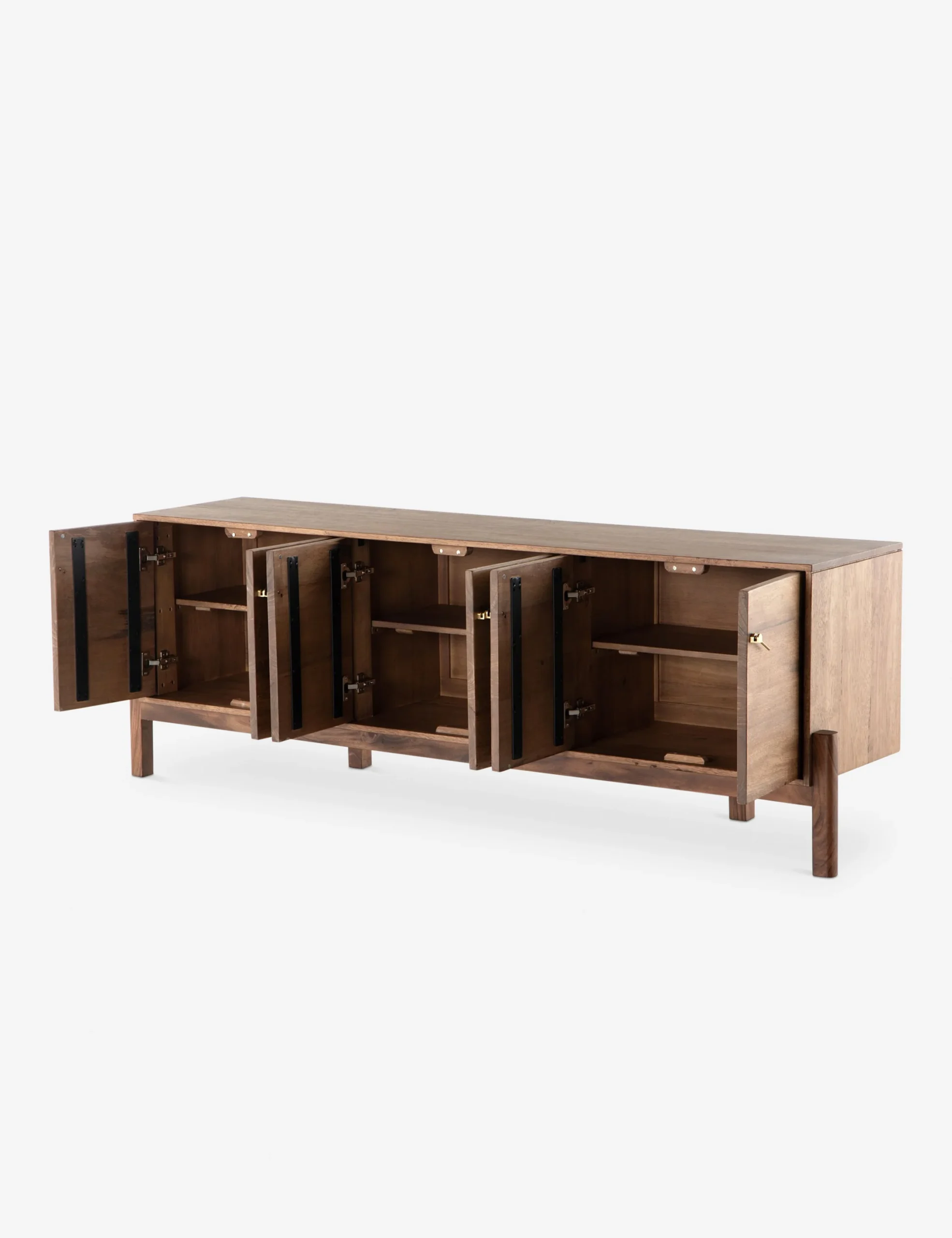 Elan TV Unit in natural teak wood finish