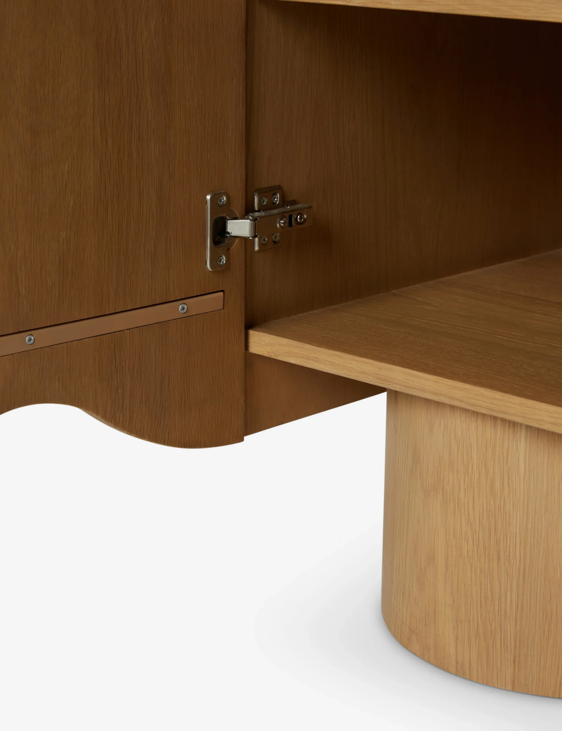 Aster TV Unit in natural teak wood finish