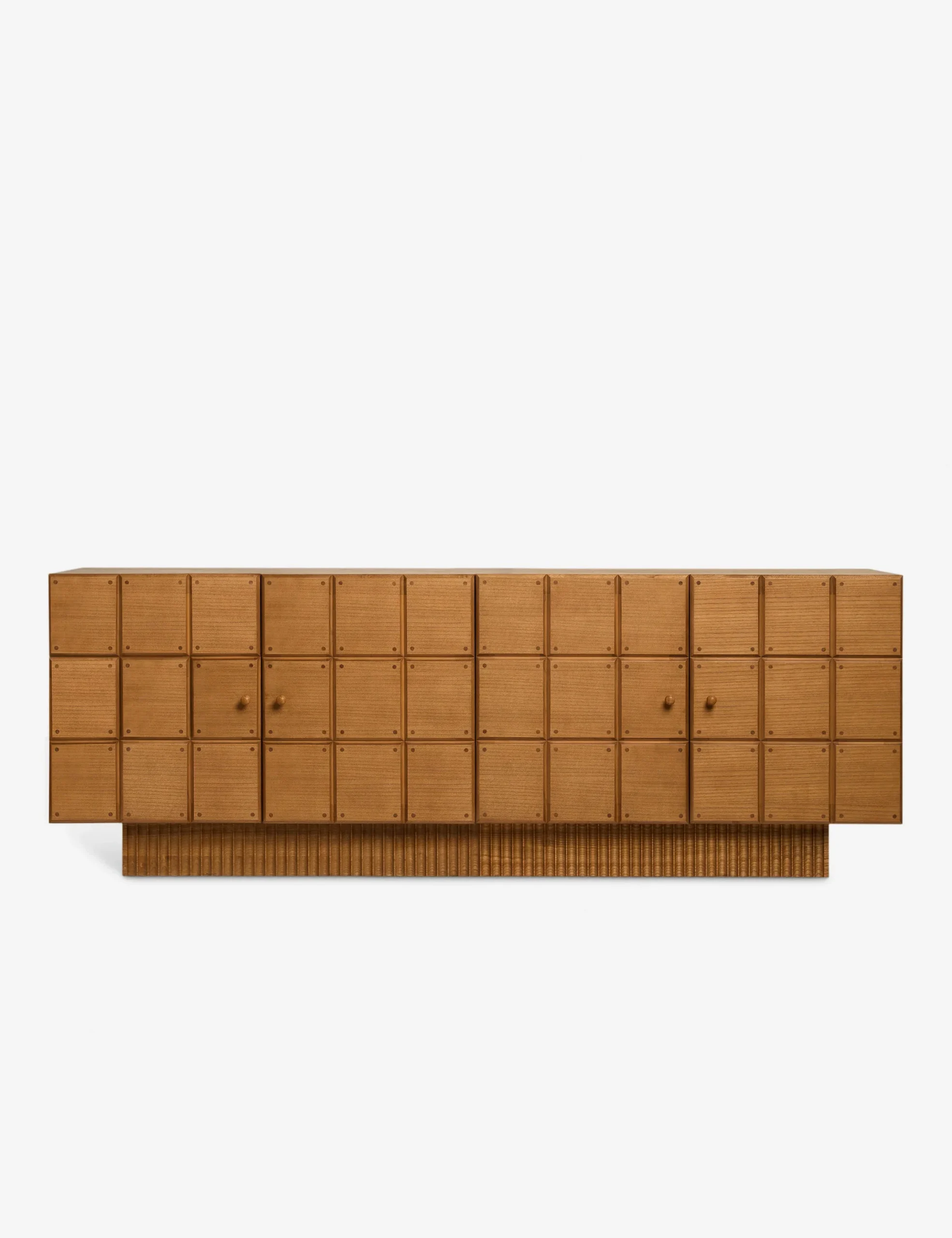 Viora Console in natural teak wood finish