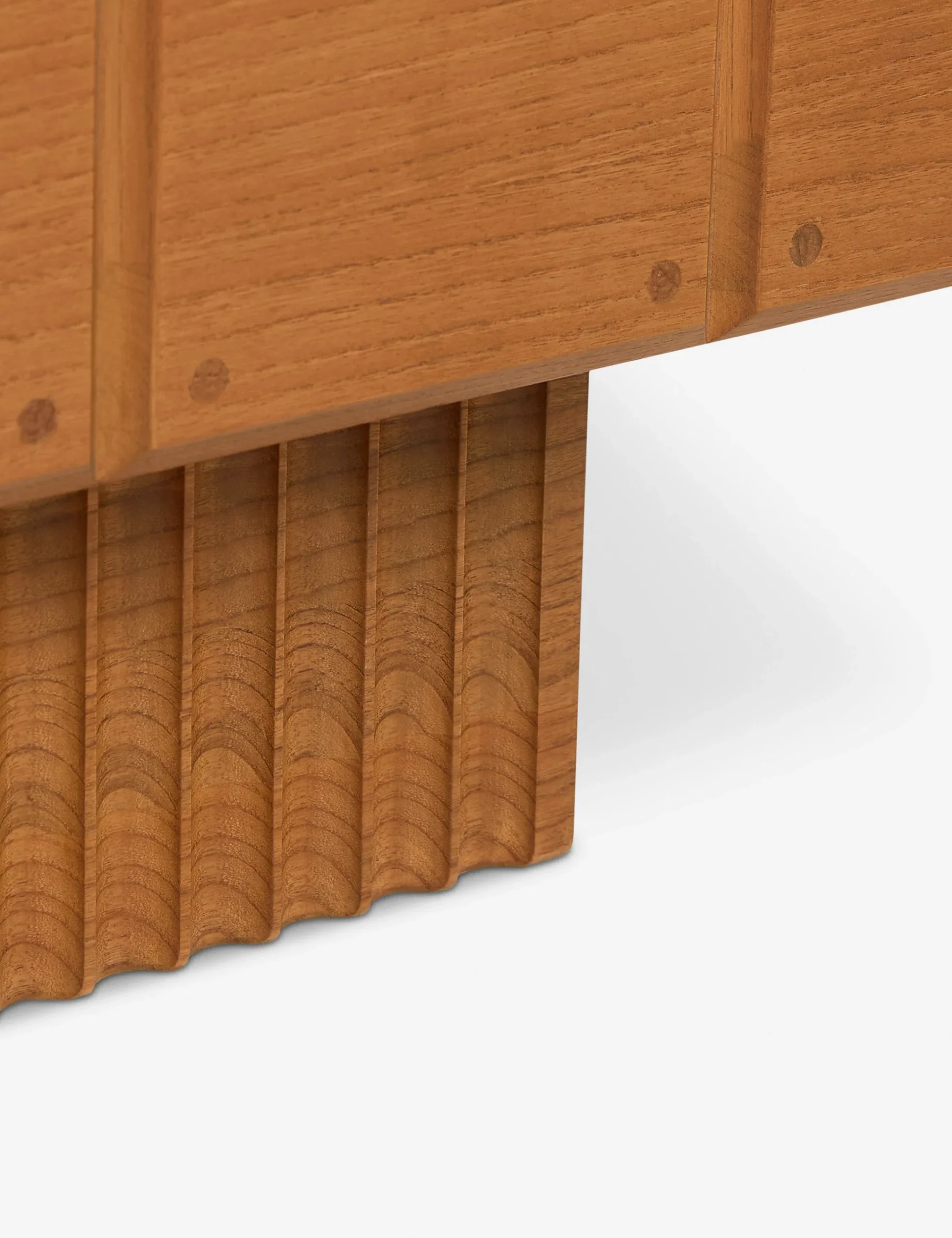 Viora Console in natural teak wood finish