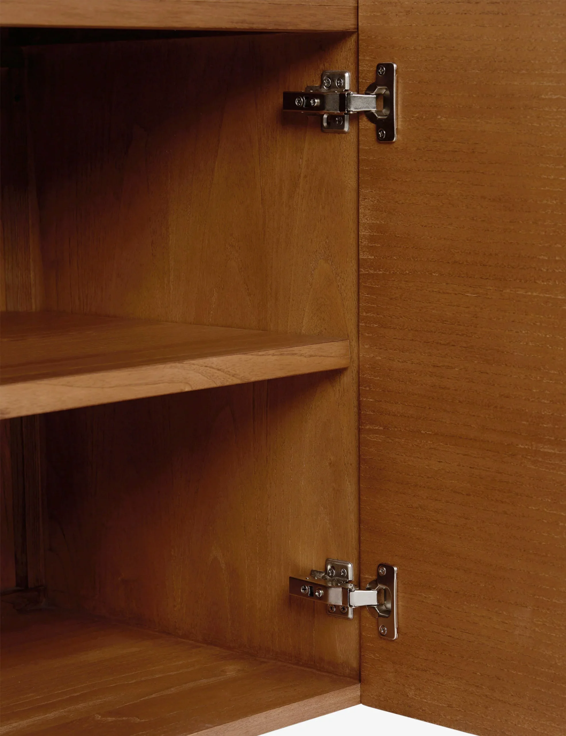 Viora Console in natural teak wood finish