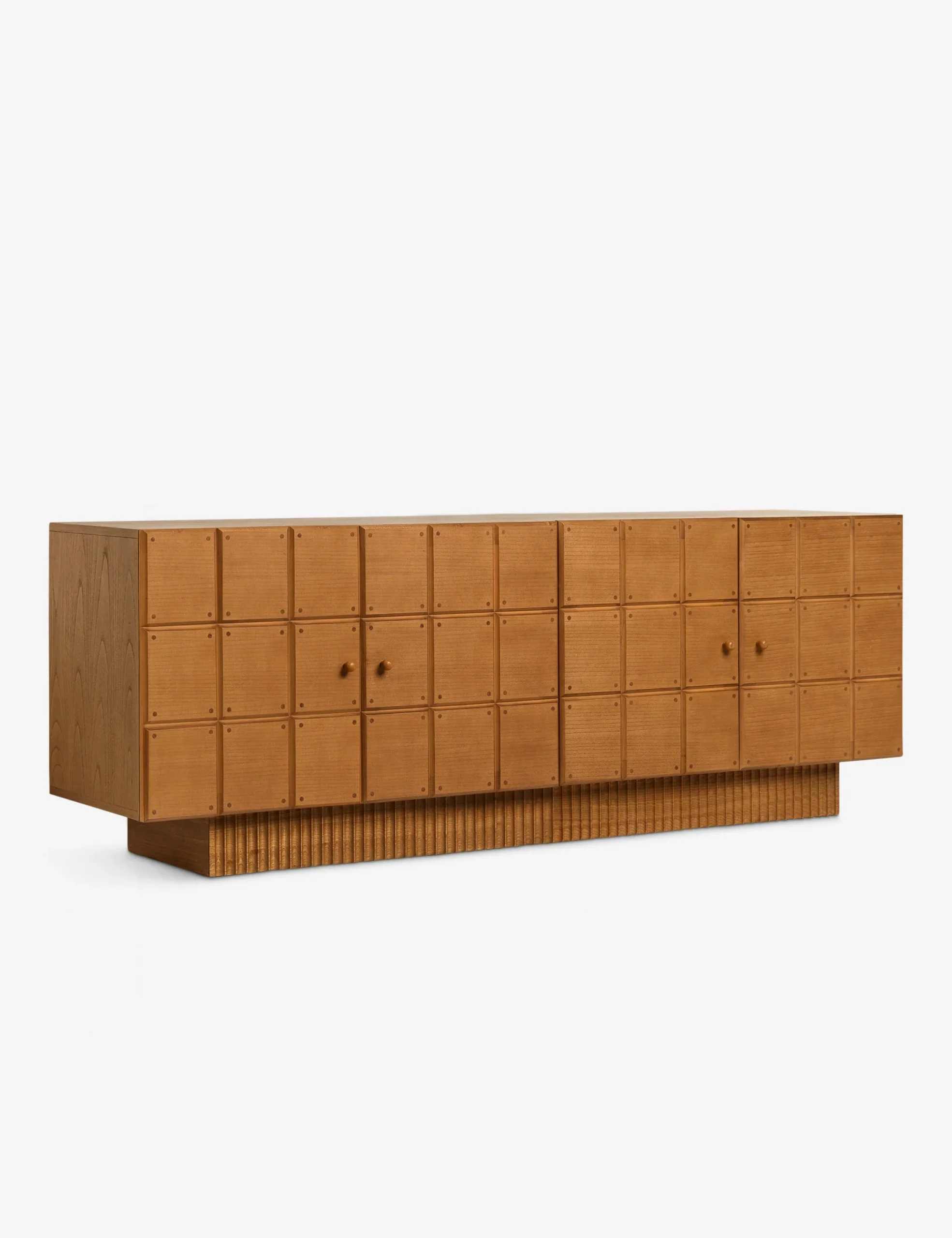 Viora Console in natural teak wood finish