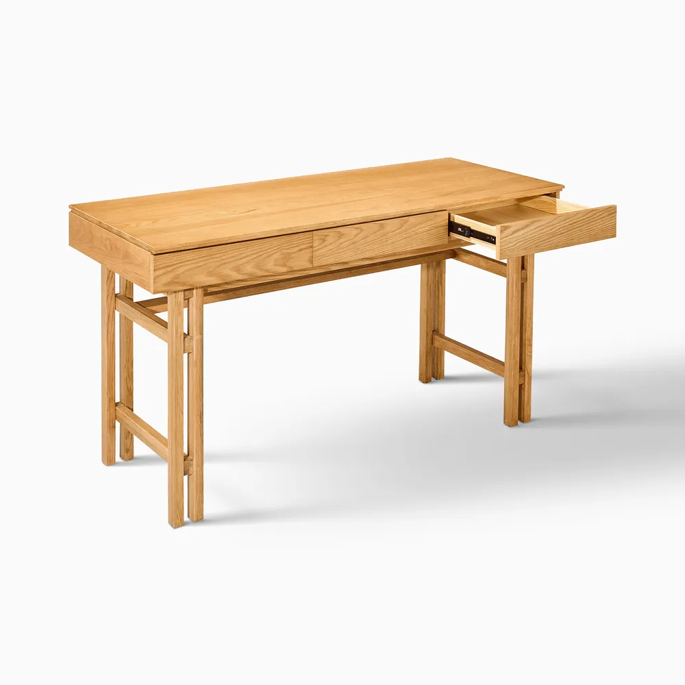 Oakley Study Table in natural teak wood finish Oakley Study Table in natural teak wood finish