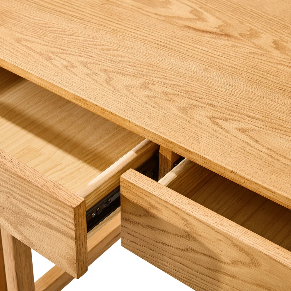 Oakley Study Table in natural teak wood finish Oakley Study Table in natural teak wood finish