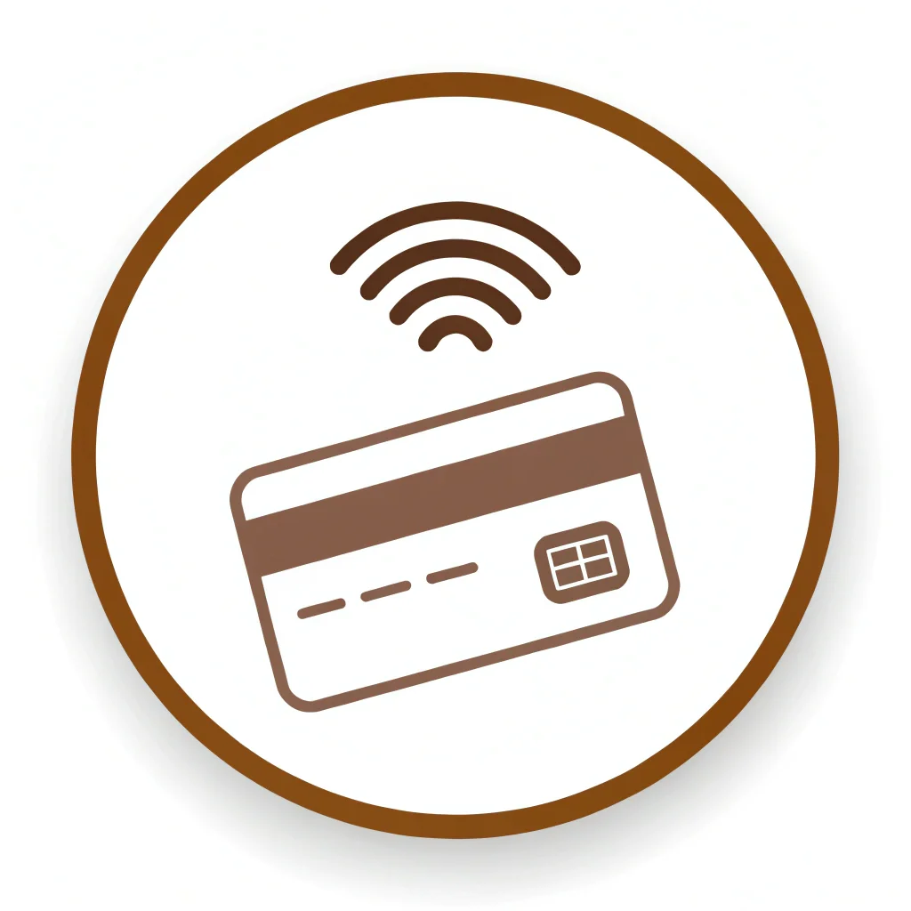 Aesthetic craft safe payment icon