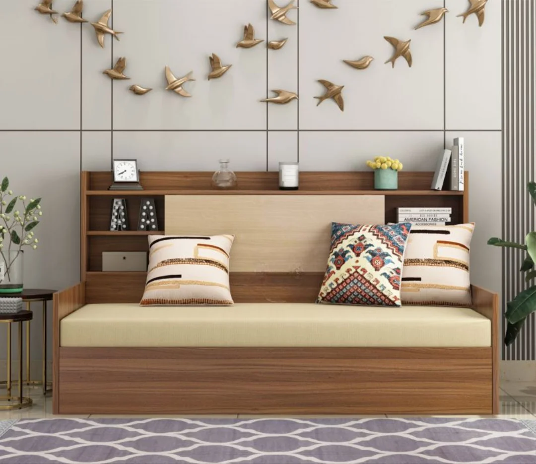 Sofa Cum Bed with box storage engineered wood convertible sofa bed